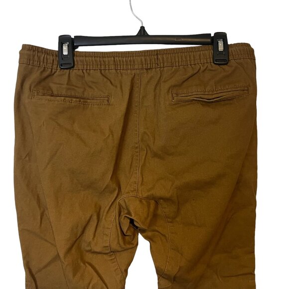 Brooklyn Cloth BKC Mens Joggers Size Medium Tappered Ankle Brown Pockets Drawstr - Picture 4 of 11